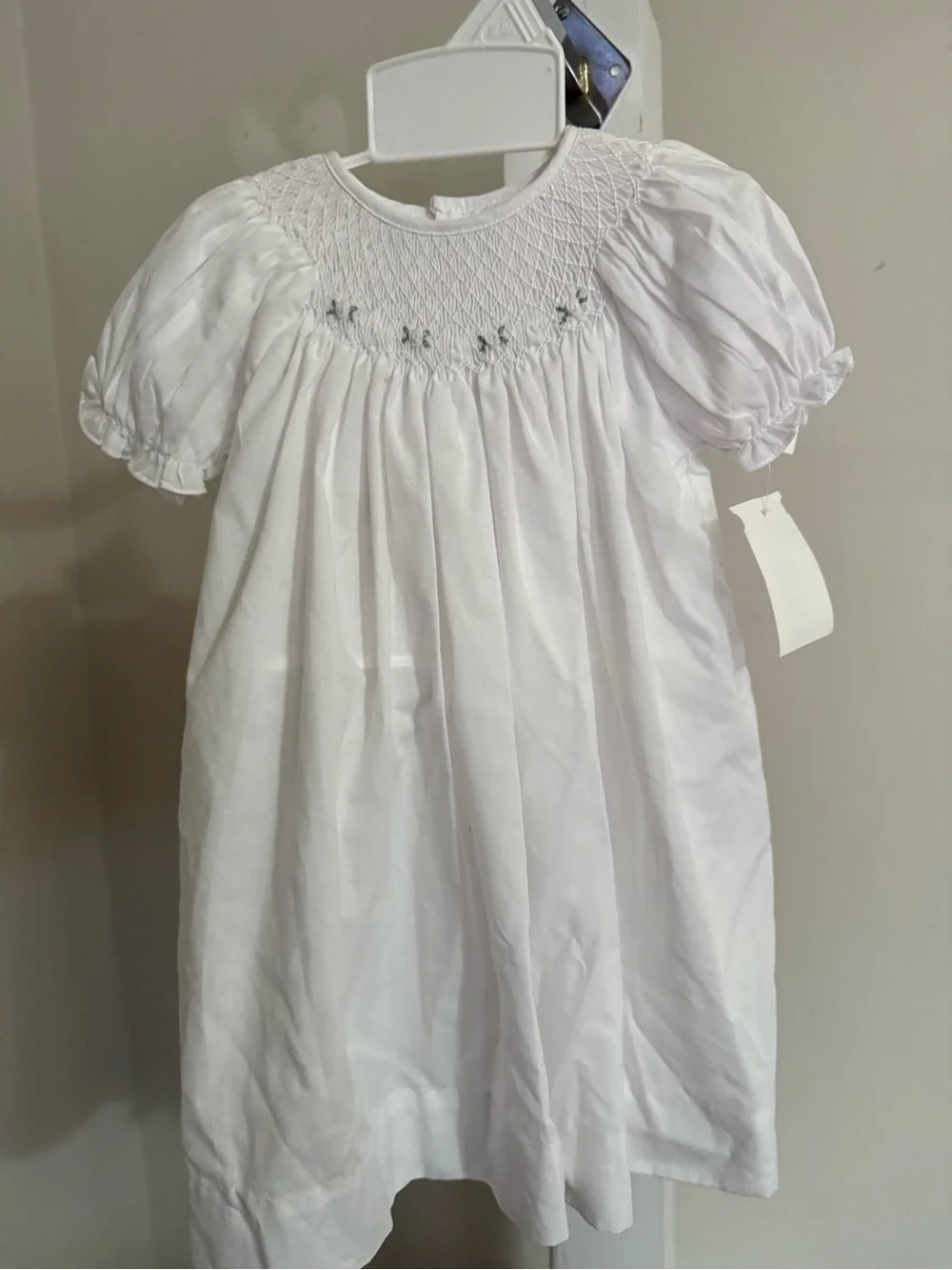 NWT Petit Ami Hand Embroidered Smocked Dress & Bonnet